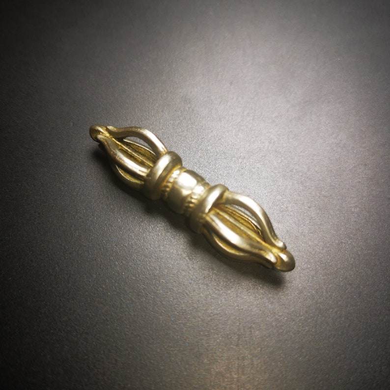 Five-pronged Vajra Amulet - Tibetan Buddhist amulet, view 4