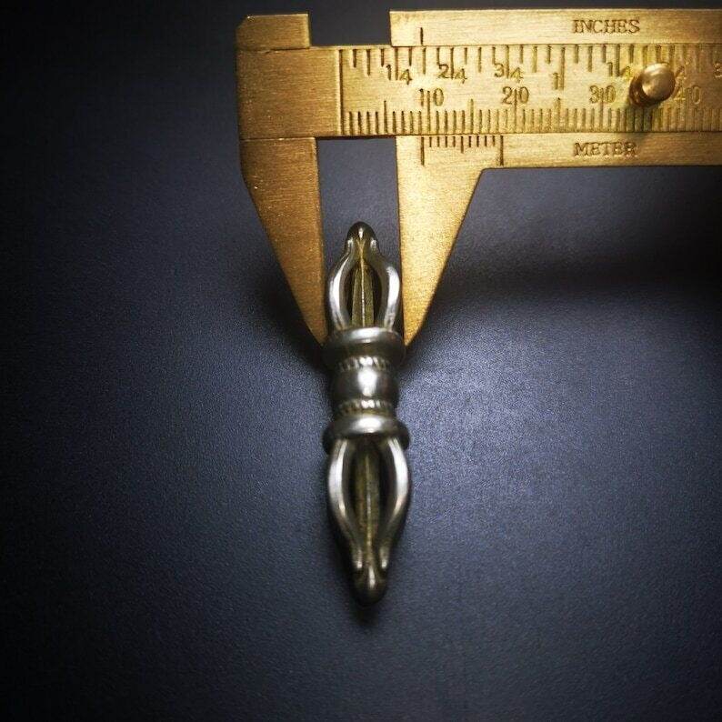 Five-pronged Vajra Amulet - Tibetan Buddhist amulet, view 9
