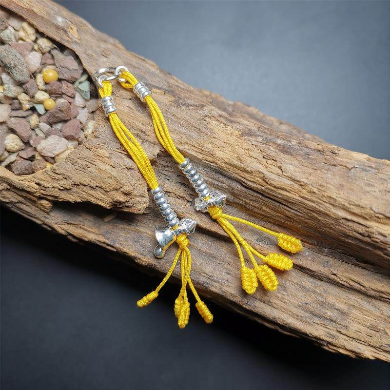 3mm Silver Prayer Bead Counters - Tibetan Buddhist art, view 6