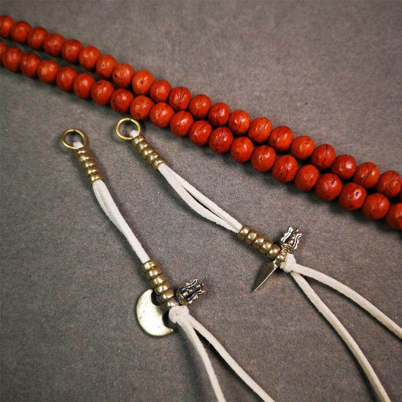 5mm Brass Prayer Bead Counters - Tibetan Buddhist art, view 9