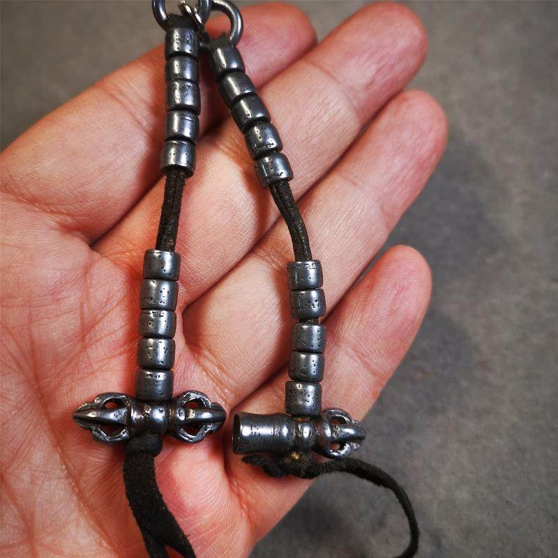 6mm Cold Iron Prayer Bead Counters - Tibetan Buddhist art, view 10
