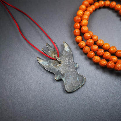 Garuda Amulet - 2.28" - Tibetan Buddhist amulet, view 4
