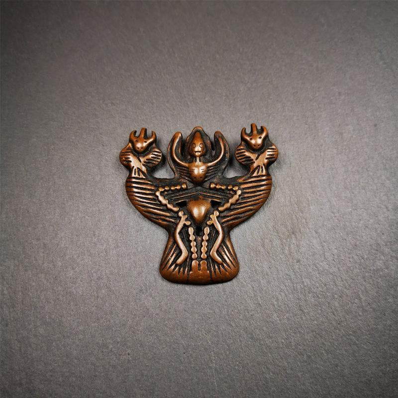 Garuda Amulet - 2.24" - Tibetan Buddhist amulet, view 9