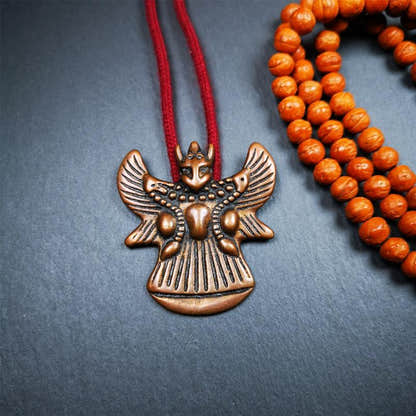 Garuda Amulet - 2.05" - Tibetan Buddhist amulet, detailed view