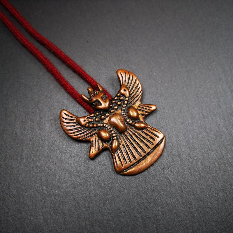 Garuda Amulet - 2.05" - Tibetan Buddhist amulet, view 6