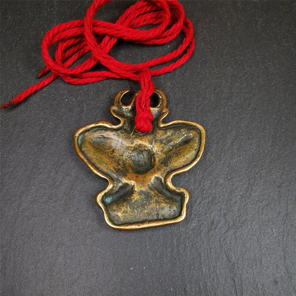 Garuda Amulet - 2.56" - 80Years - Tibetan Buddhist amulet, view 6