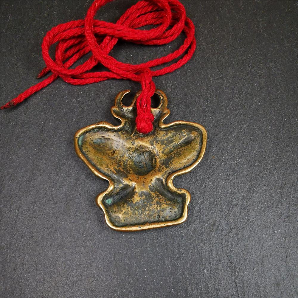 Garuda Amulet - 2.56" - 80Years - Tibetan Buddhist amulet, view 6