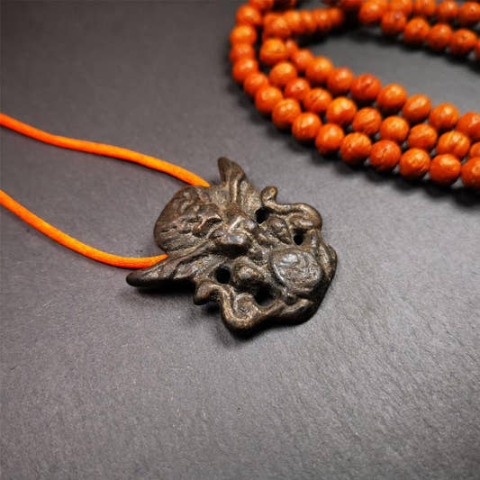 Garuda Amulet - 1.65" - Tibetan Buddhist amulet, front view