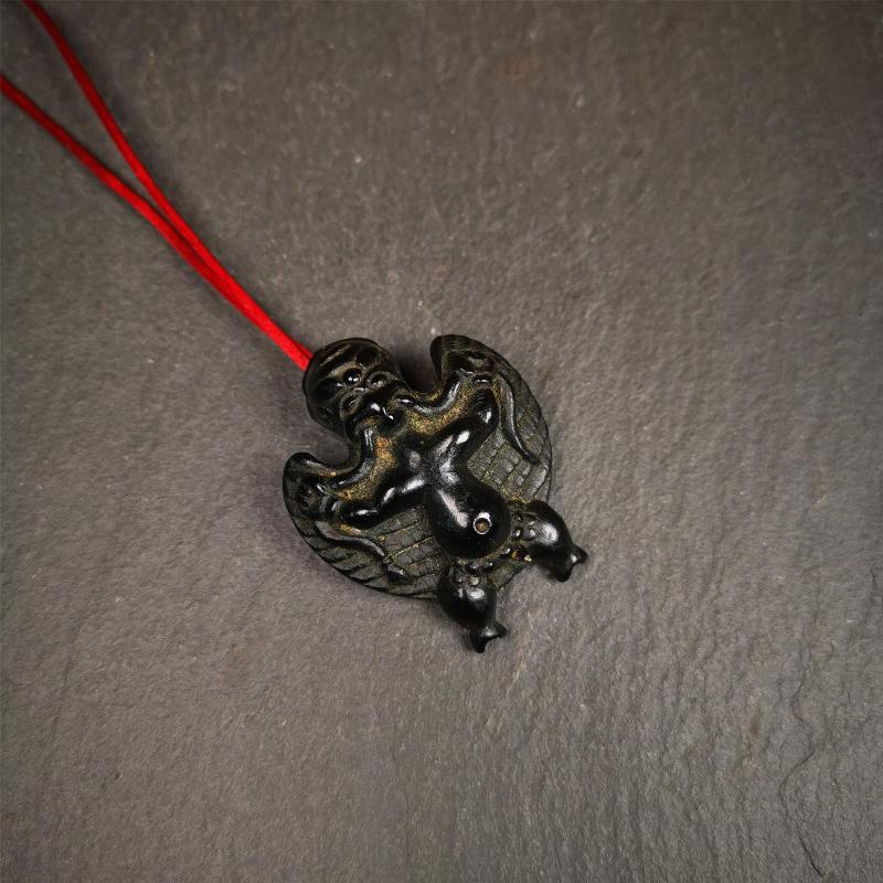 Garuda Amulet - 1.65" - Tibetan Buddhist amulet, view 4