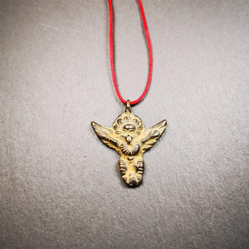 Garuda Amulet - 1.54" - Tibetan Buddhist amulet, view 6
