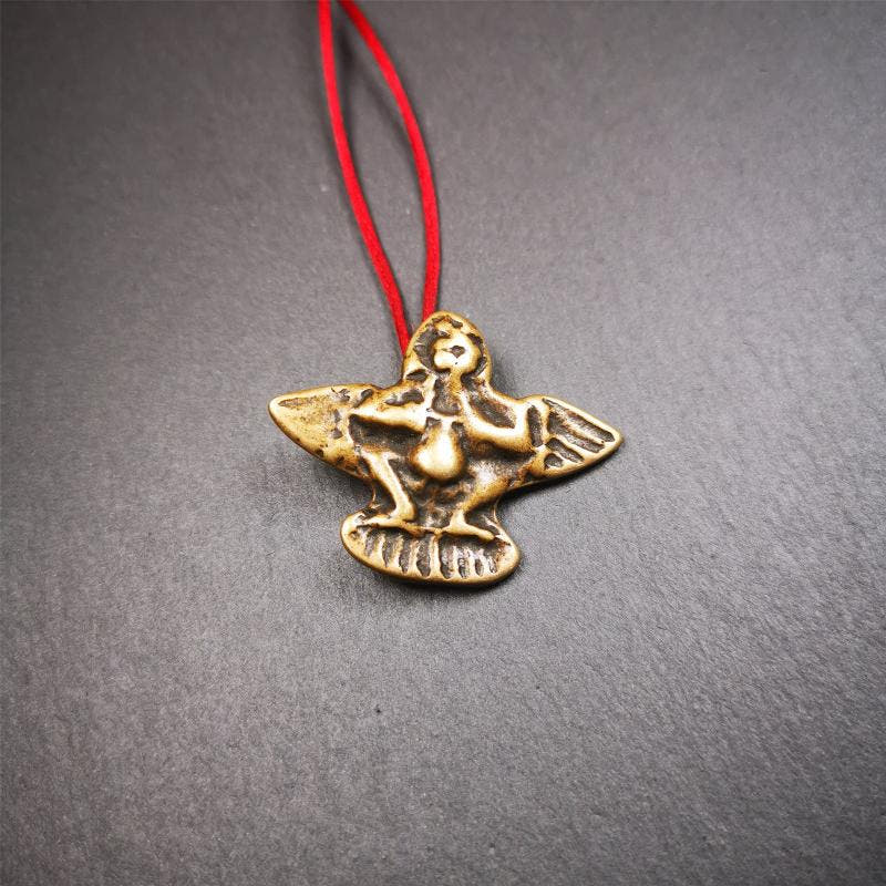 Garuda Amulet - 1.65" - Tibetan Buddhist amulet, view 6