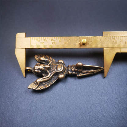 Garuda Phurba - 2.56" - Tibetan Buddhist garuda amulet, view 11