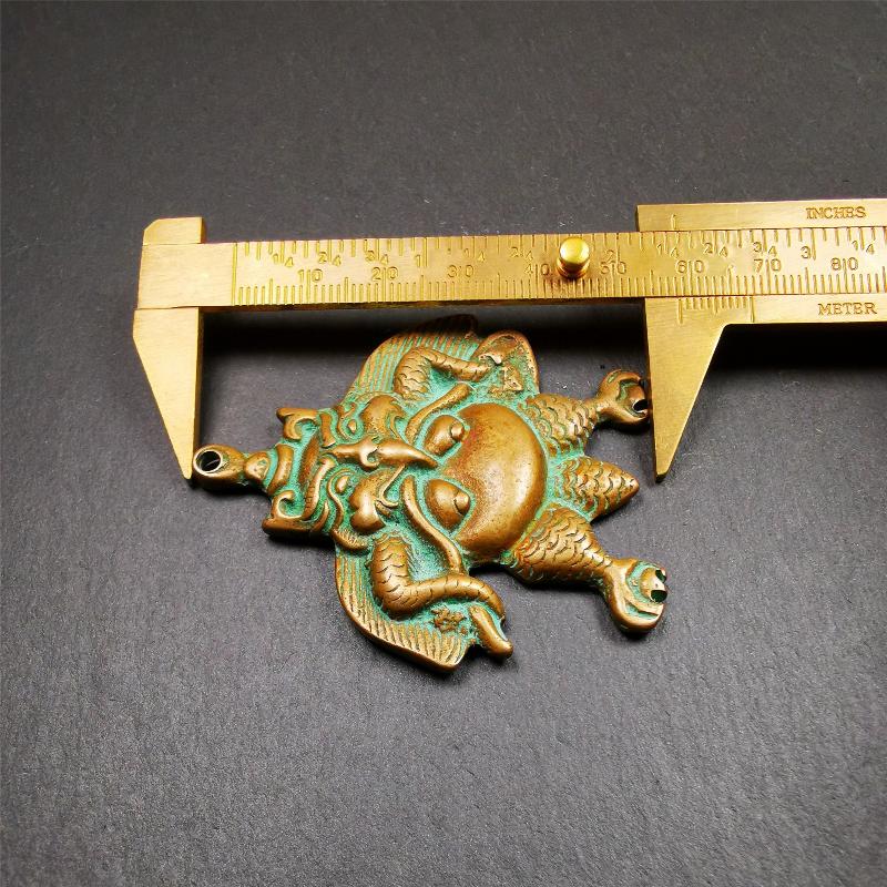 Garuda Amulet - 2.28" - Tibetan Buddhist amulet, view 10