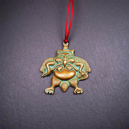 Garuda Amulet - 2.28" - Tibetan Buddhist amulet, view 7