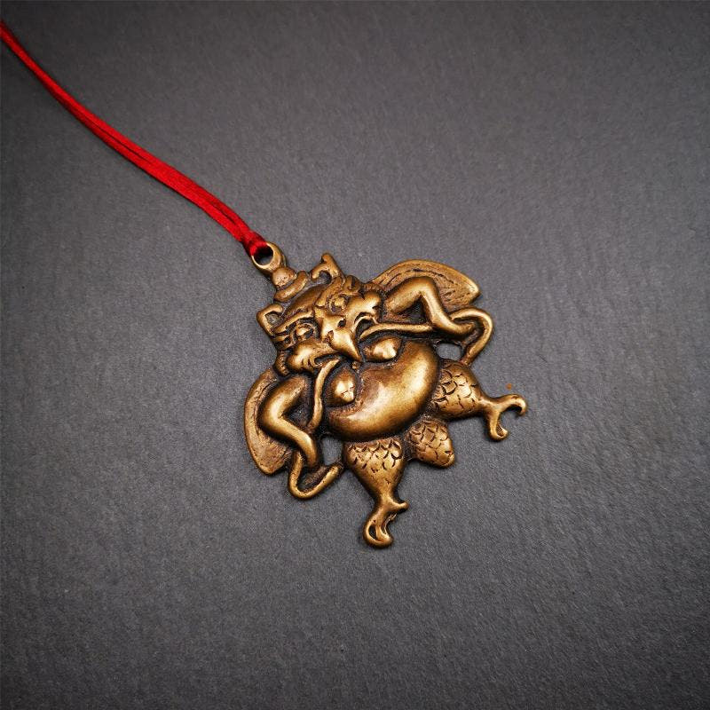 Garuda Amulet - 2.16" - Tibetan Buddhist amulet, view 5
