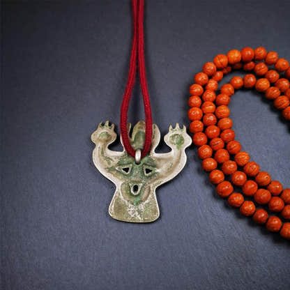 Garuda Amulet - 2.24" - Tibetan Buddhist amulet, view 4