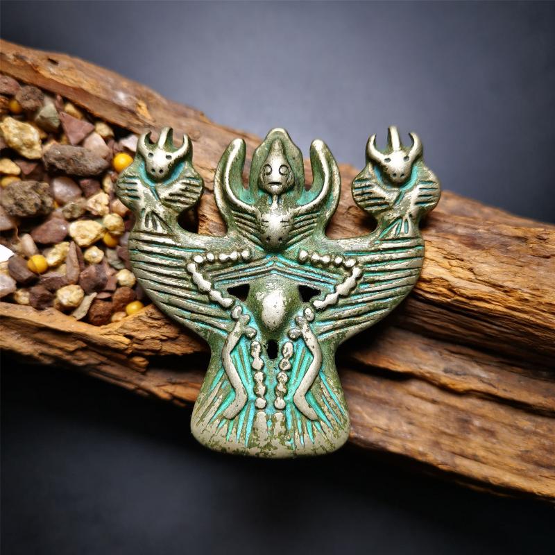 Garuda Amulet - 2.24" - Tibetan Buddhist amulet, view 10