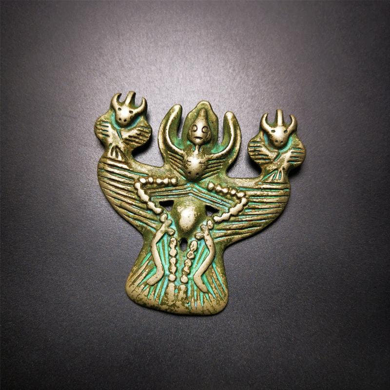 Garuda Amulet - 2.24" - Tibetan Buddhist amulet, view 12
