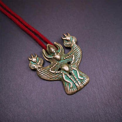 Garuda Amulet - 2.24" - Tibetan Buddhist amulet, view 7