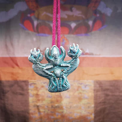 Garuda Amulet - 2.24" - Tibetan Buddhist amulet, view 8