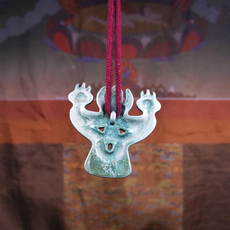 Garuda Amulet - 2.24" - Tibetan Buddhist amulet, view 9