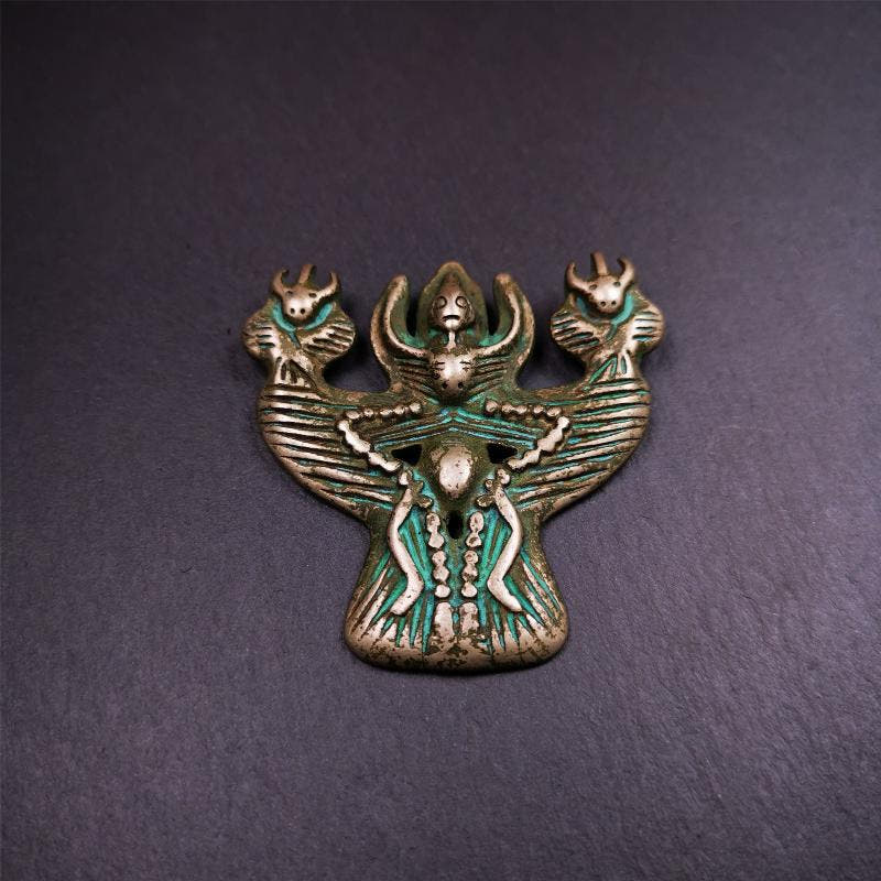 Garuda Amulet - 2.24" - Tibetan Buddhist amulet, view 6