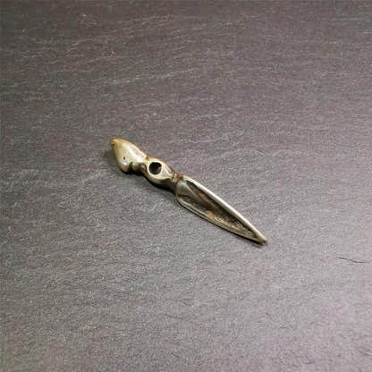 Phurba Pendant- 1.85" - Tibetan Buddhist art, view 6
