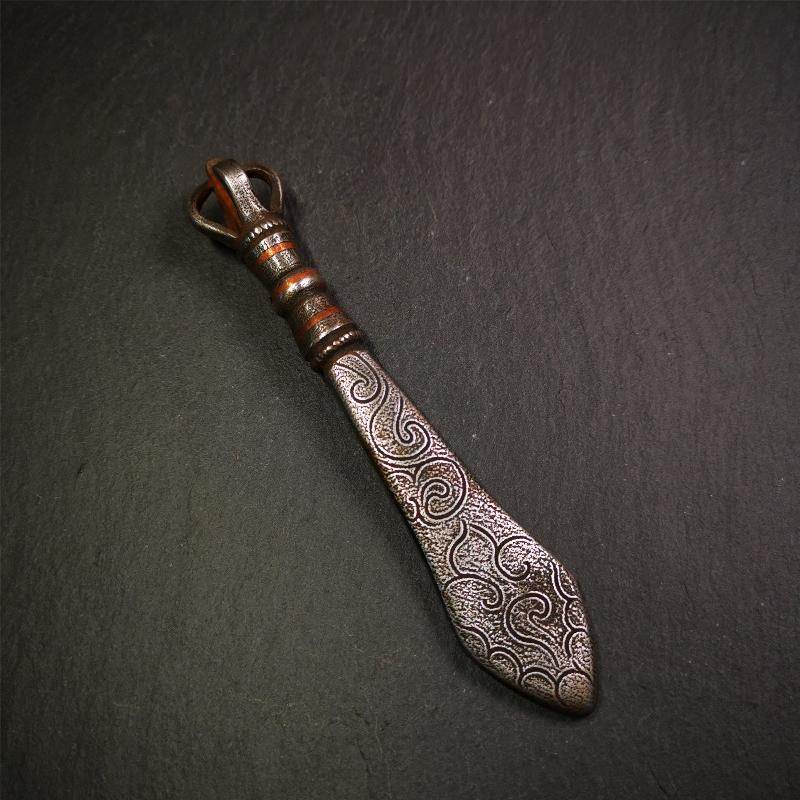 Mansusri Sword - Tibetan Buddhist art, close-up detail