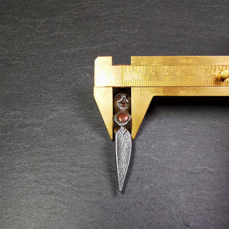 Skull Phurba - 2.16" - Tibetan Buddhist art, view 9