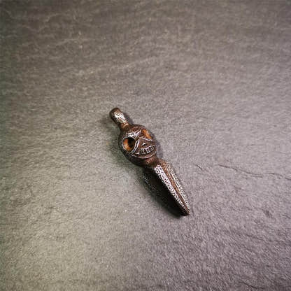 Skull Phurba - 1.77" - Tibetan Buddhist art, view 9