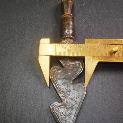 Snake Spear - Tibetan Buddhist art, size reference