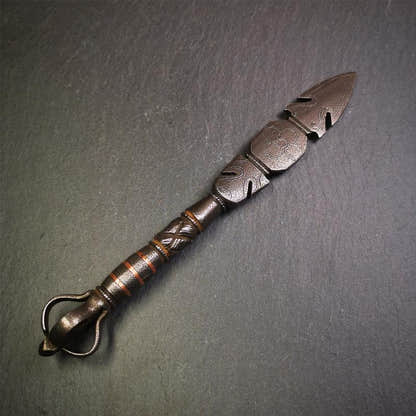 Manjusri Sword - 7.9" - Tibetan Buddhist art, close-up detail