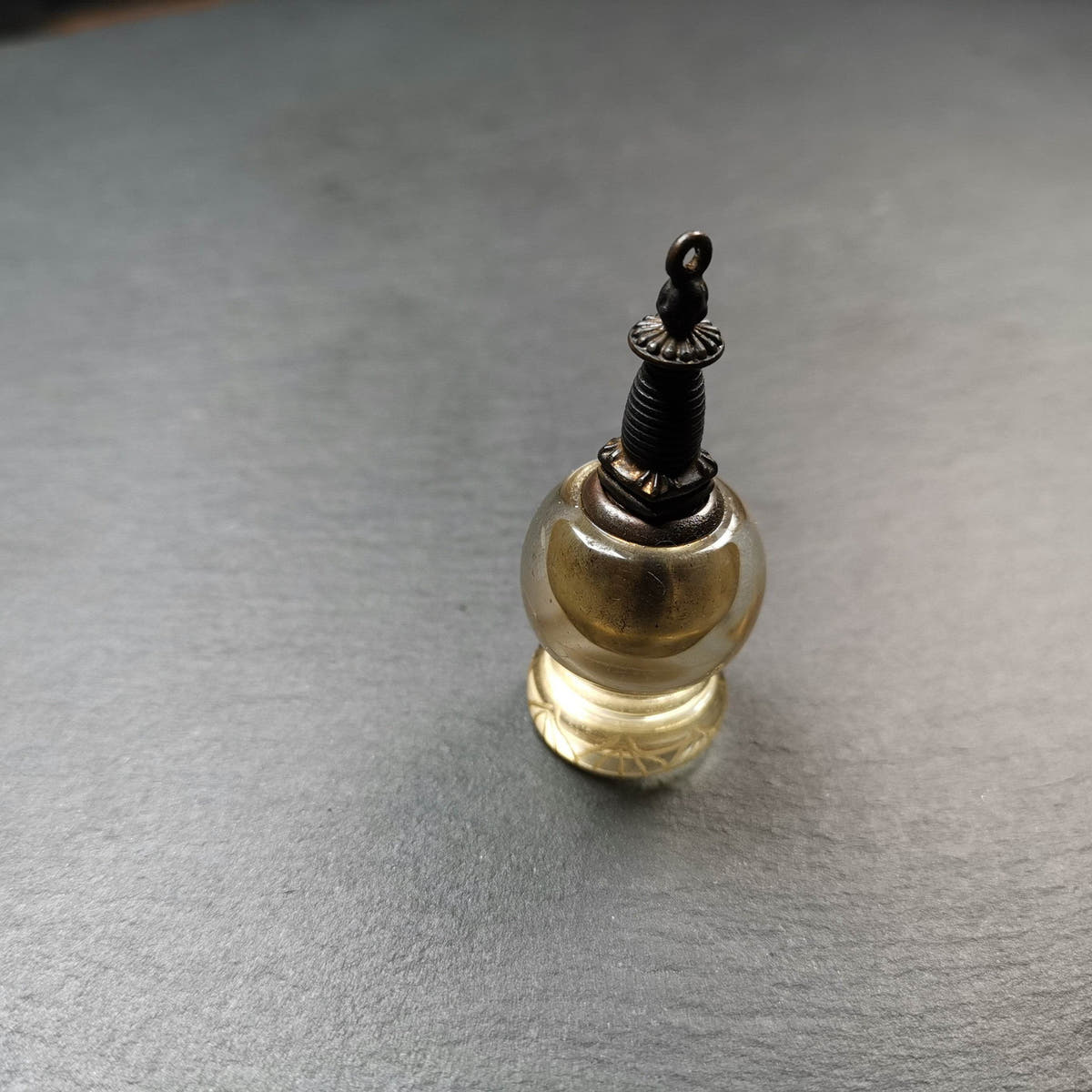 Buddhist Amulet,Crystal Stupa Pendant,Pagoda,Buddhist Tower,Gau Shrine - Tibetan Buddhist amulet, view 9