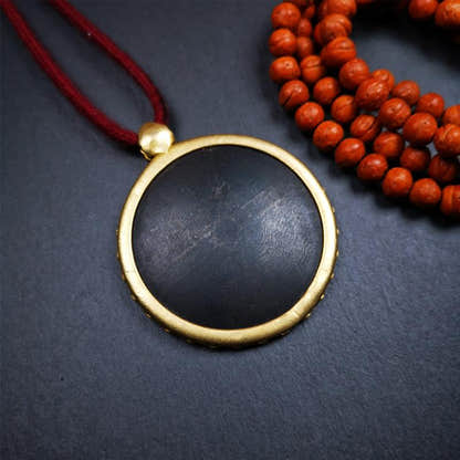 Om Melong Amulet 2.52" - Tibetan Buddhist amulet, view 4