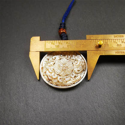 Shell Melong 1.5" - Tibetan Buddhist art, view 9