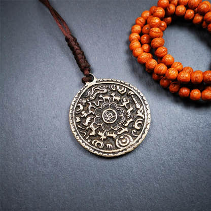 Old Melong 2.12" - Tibetan Buddhist art, front view