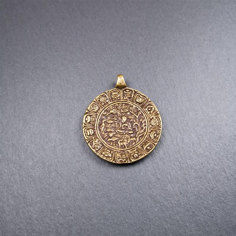 Longevity Melong 1.57" - Tibetan Buddhist art, view 10