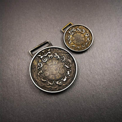 Couple Set of Melong 2.0" / 1.3" - Tibetan Buddhist art, view 12