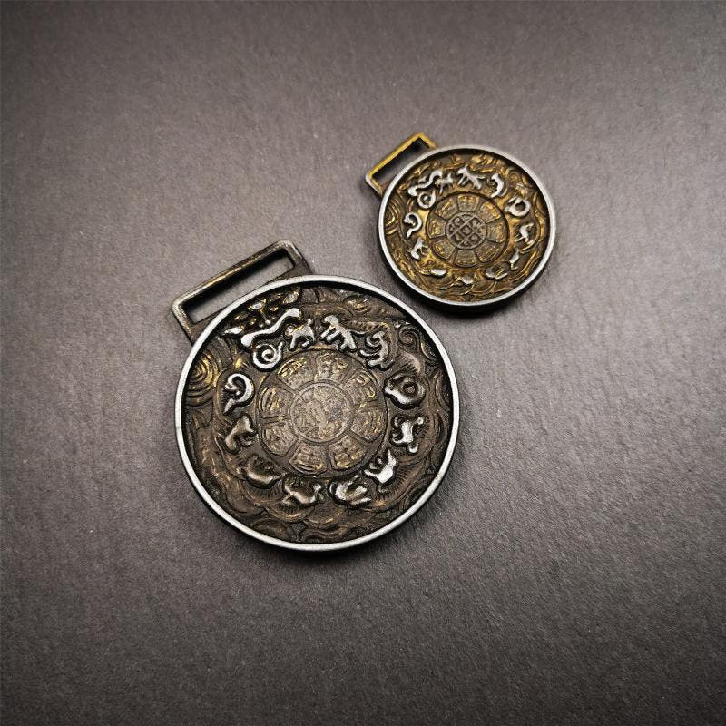 Couple Set of Melong 2.0" / 1.3" - Tibetan Buddhist art, view 12