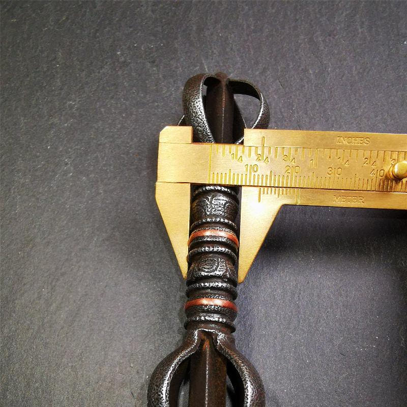 Five-pronged Vajra 4.3" - 5.9" - Tibetan Buddhist vajra, view 21