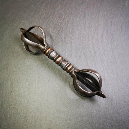 Five-pronged Vajra 4.3" - 5.9" - Tibetan Buddhist vajra, view 7