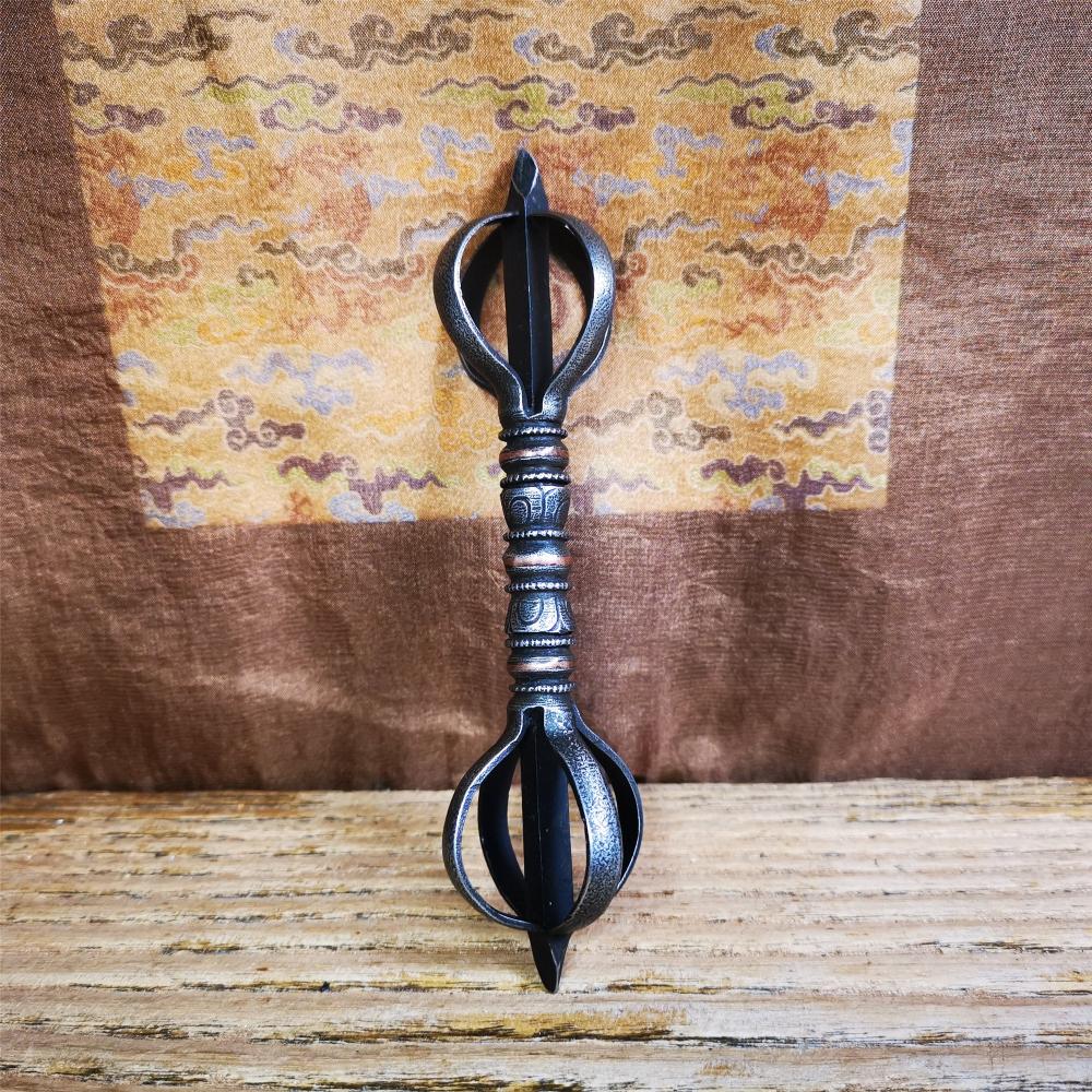 Five-pronged Vajra 4.3" - 5.9" - Tibetan Buddhist vajra, view 5