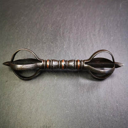 Five-pronged Vajra 4.3" - 5.9" - Tibetan Buddhist vajra, view 12