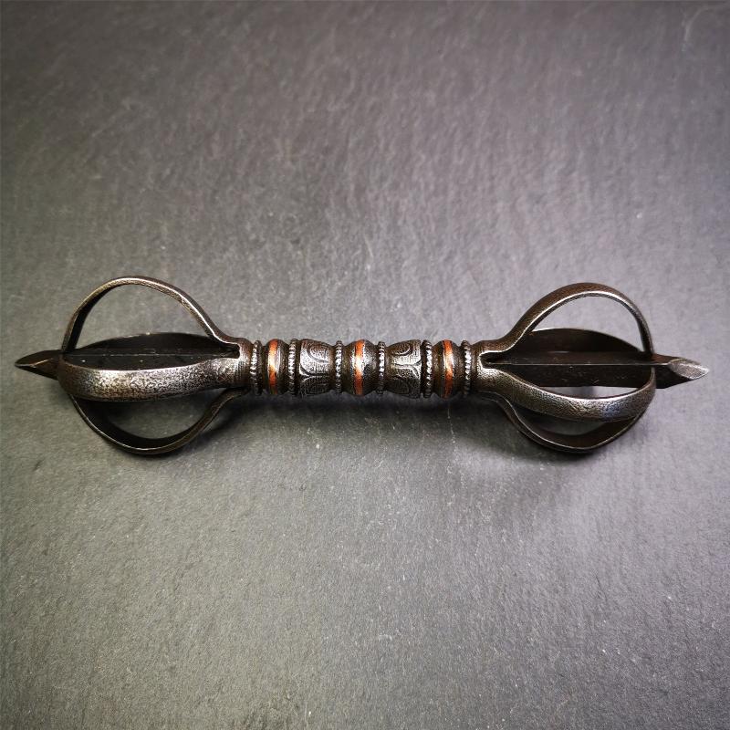 Five-pronged Vajra 4.3" - 5.9" - Tibetan Buddhist vajra, view 12