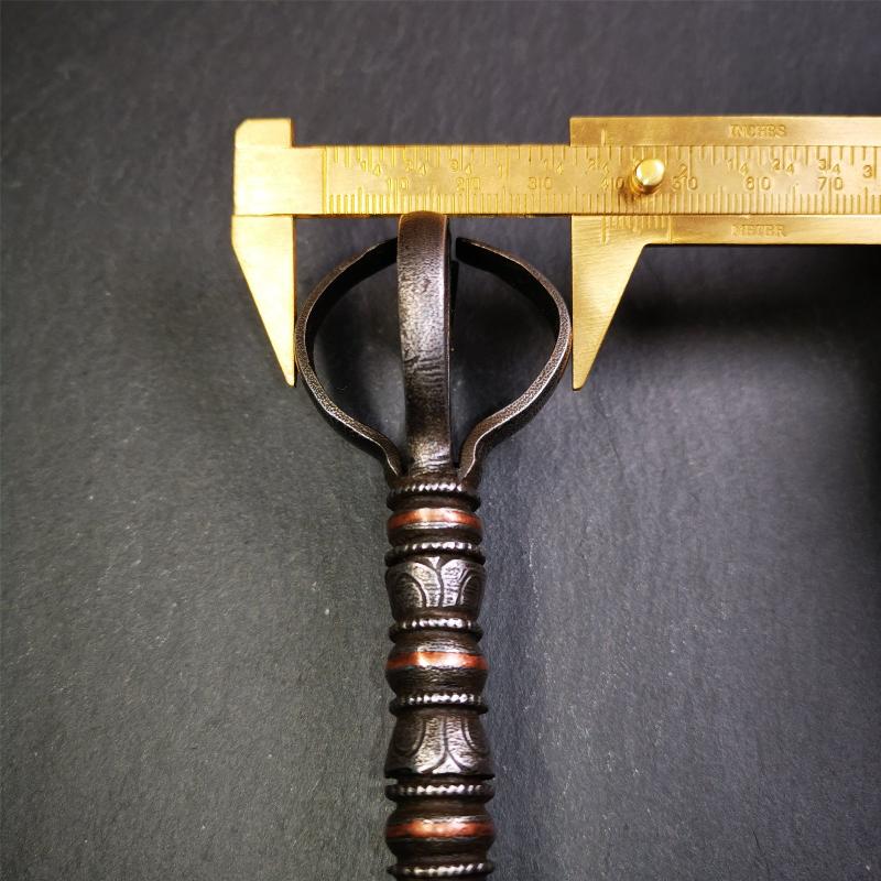 Five-pronged Vajra 4.3" - 5.9" - Tibetan Buddhist vajra, view 20