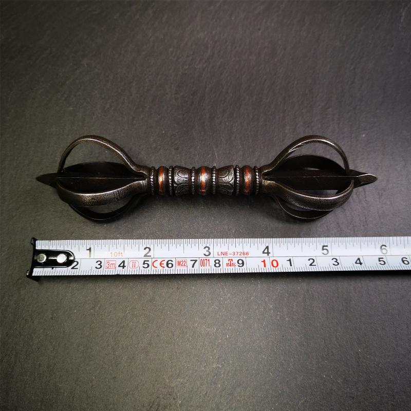 Five-pronged Vajra 4.3" - 5.9" - Tibetan Buddhist vajra, view 18