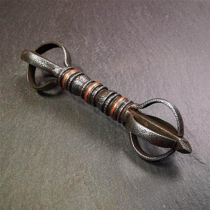 Five-pronged Vajra 4.3" - 5.9" - Tibetan Buddhist vajra, view 14