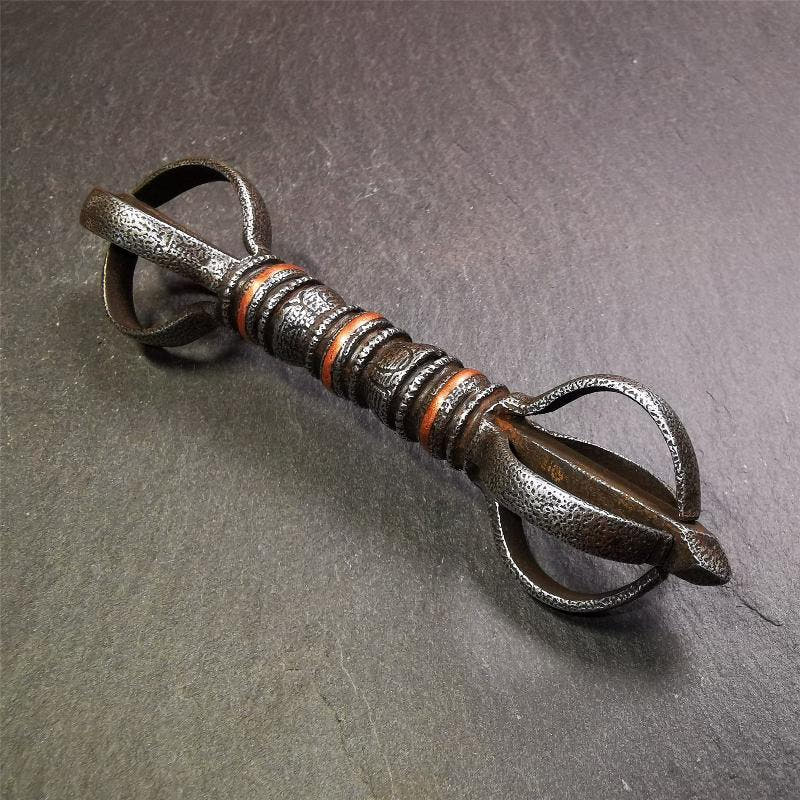 Five-pronged Vajra 4.3" - 5.9" - Tibetan Buddhist vajra, view 14