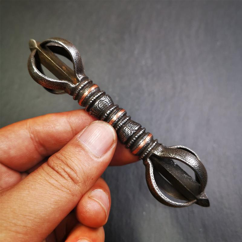 Five-pronged Vajra 4.3" - 5.9" - Tibetan Buddhist vajra, view 15