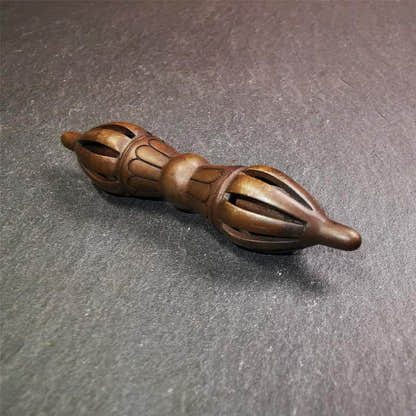 Nine-pronged Vajra 2.56" - Tibetan Buddhist vajra, view 6